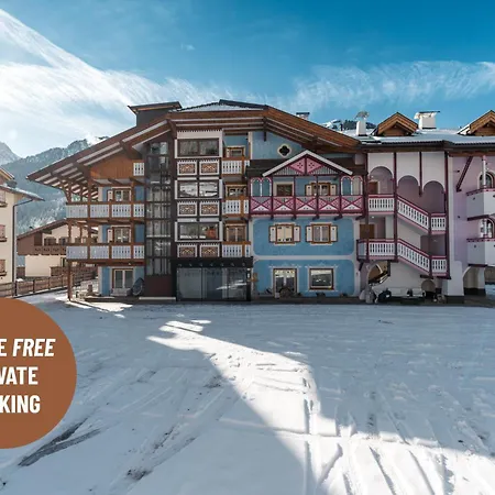 Daire Cesa Planber Mountain View Ski-in Ski-out Canazei
